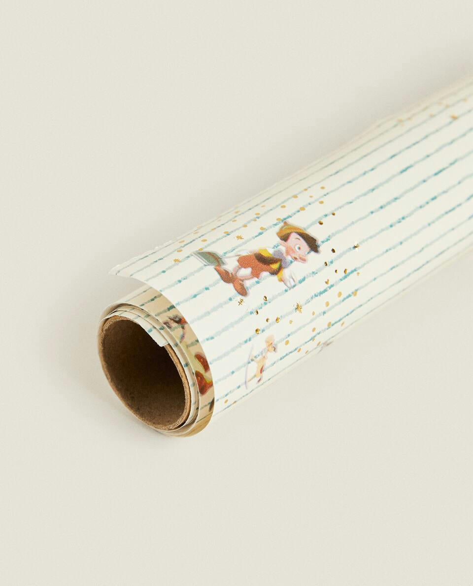 CHILDREN’S PINOCCHIO DISNEY CHRISTMAS WRAPPING PAPER