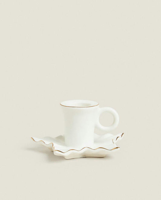 CHRISTMAS LEAF CANDLEHOLDER WITH RIM