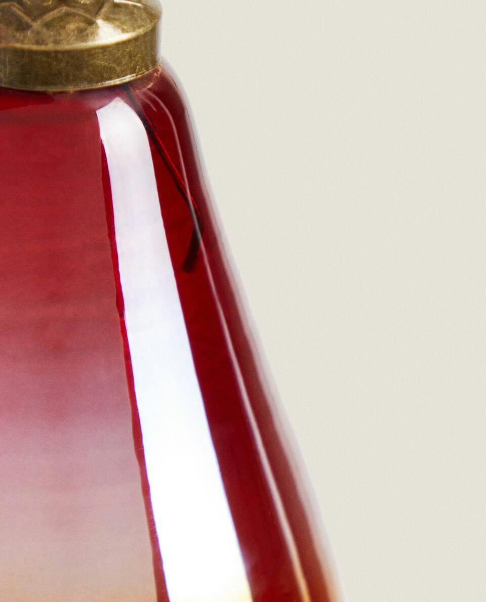 GLASS PEAR CHRISTMAS DECORATION